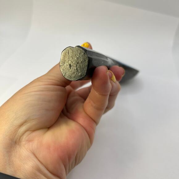 Vintage Blue Enamel Ice Cream Scoop Marked "ADAN" Black Handle 8" - Picture 8 of 14